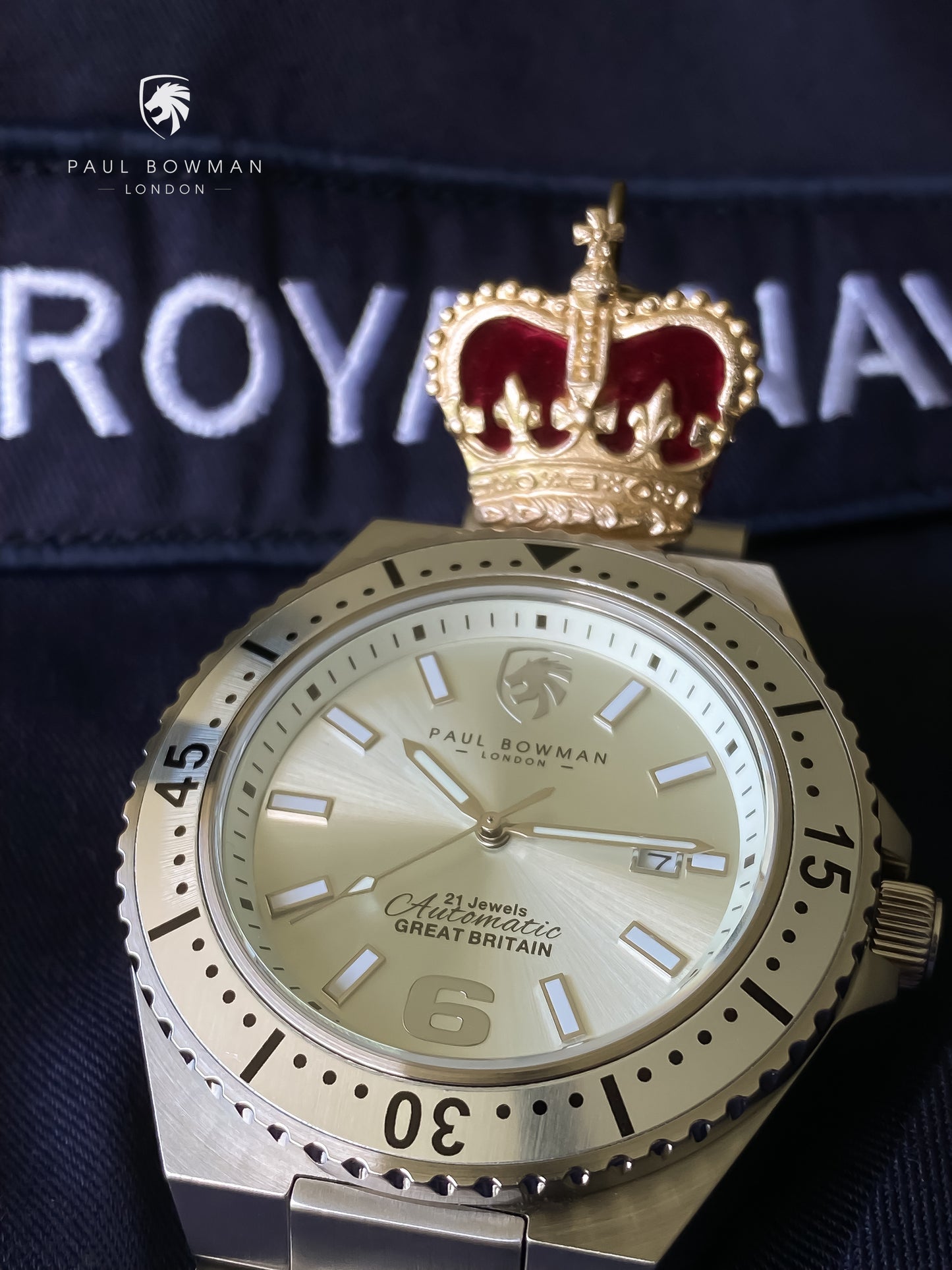 The Royal Sea Tank MKIII - 21 Jewels Automatic Watch, 20ATM, Sapphire crystal